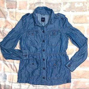 Gap Tencel Adjustable Waist Jacket